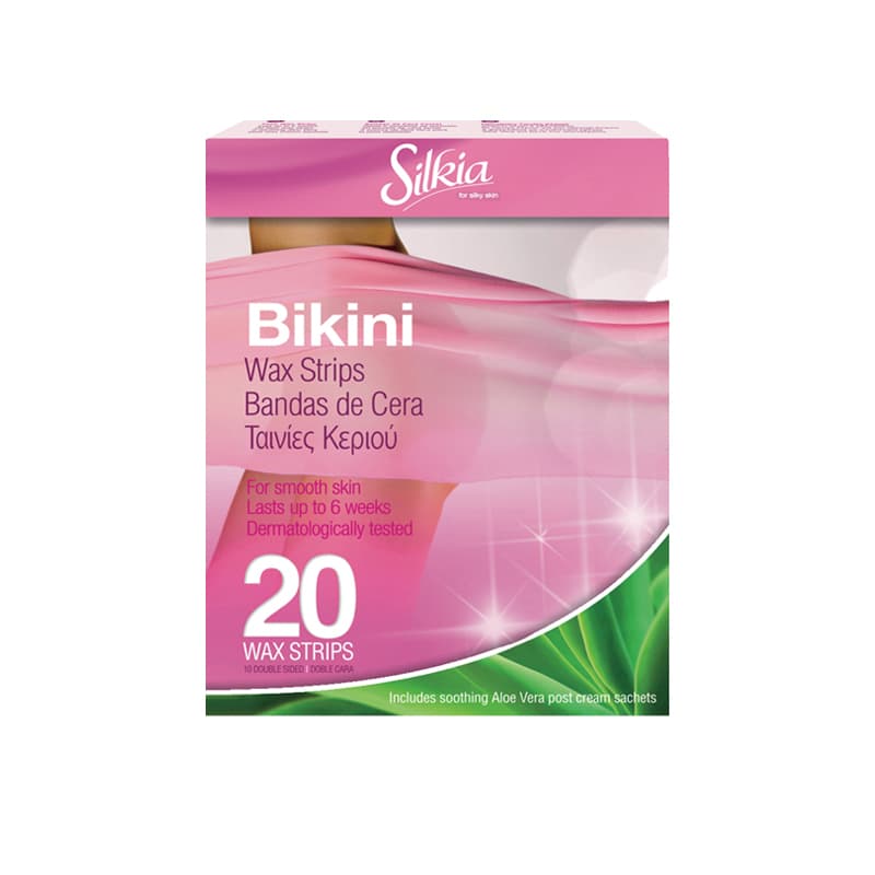 شرائح سيلكيا للجسم SILKIA BIKINI WAX STRIPS 20PCS