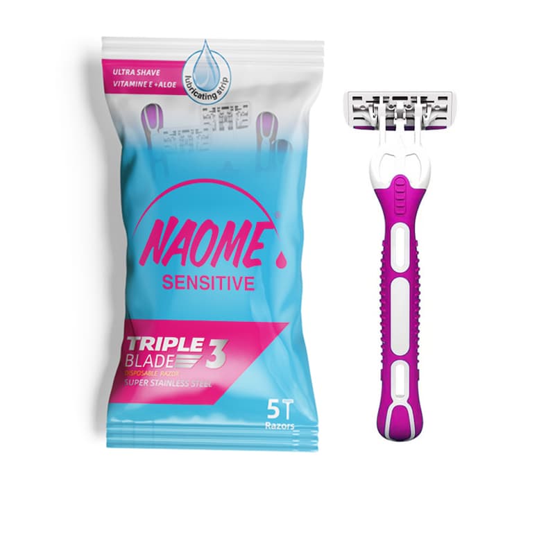 شفرات نعومي ستاتي NAOME TRIPLE 3BLADE 5PCS