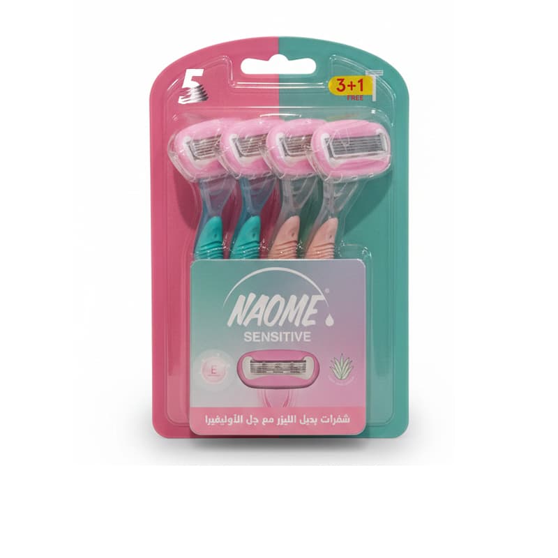 סכיני גילוח נעומי אלוורה بديل الليزر NAOME ALOE VERA4PCS