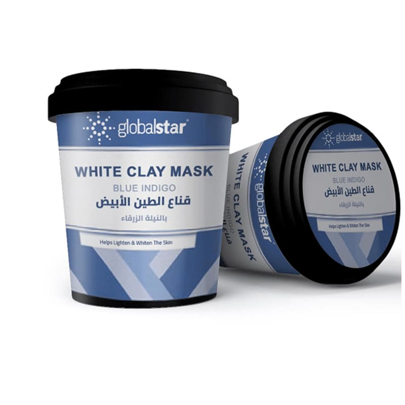 מסכה החימר הלבן GLOBAL WHITE CLAY MASK BLUE 600G