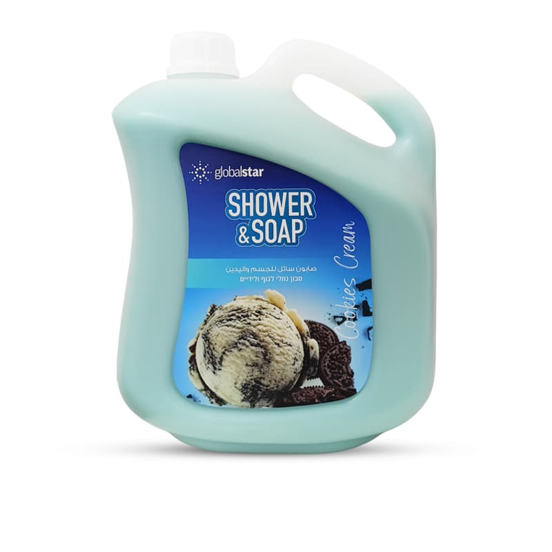 ג'ל רחצה גלובל עוגיות GLOBAL SHOWER GEL 4 L
