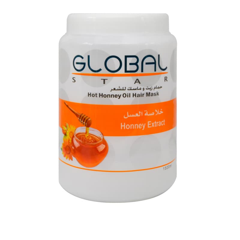 אמבט שמן גלובל דבש GLOBAL HAIR MASK 1500 ML