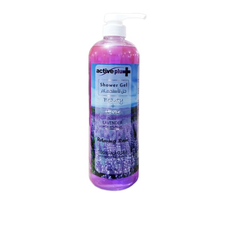 ג'ל רחצה גוף אקטיב ACTIVE PLUS SHOWER LAVENDER 1100ML