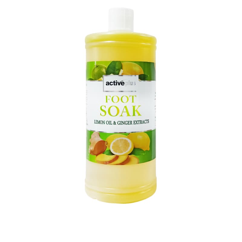 מושרה לרגליים אקטיב ACTIVE PLUS FOOT SOAK LEMON 1L
