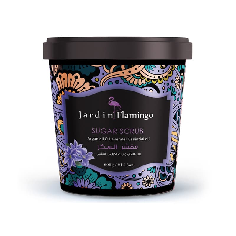 פילינג סוכר ג'רדן JARDIN FLAMINGO ARG LAVENDER 600G