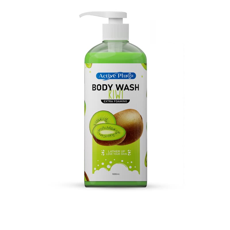 ג'ל רחצה גוף אקטיב ACTIVE PLUS BODY WASH KIWI 1L