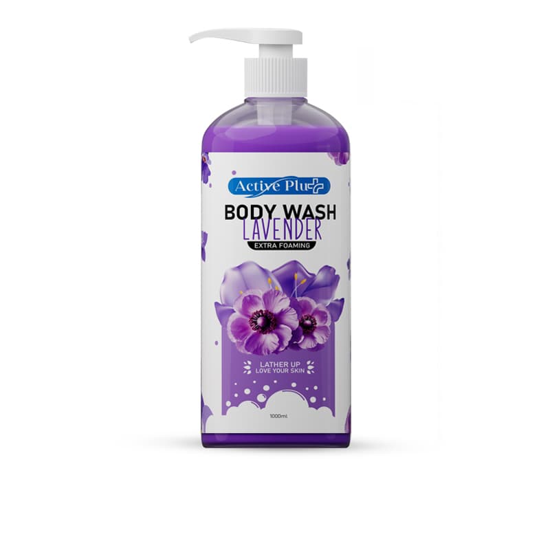 ג'ל רחצה גוף אקטיב ACTIVE PLUS BODY WASH LAVENDER 1L