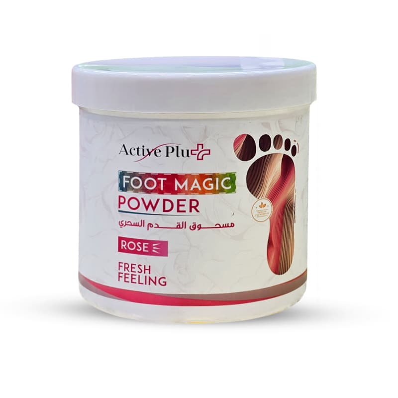 אבקה רגליים אקטיב ACTIVE PLUS FOOT MAGIC ROSE 1KG