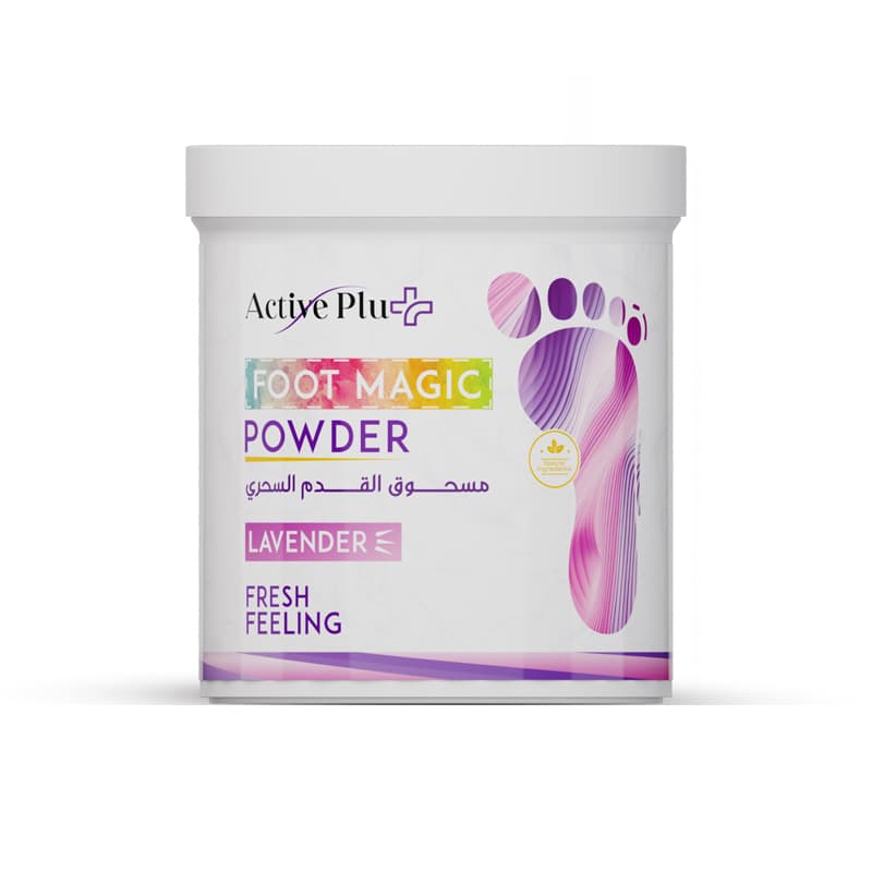 אבקה רגליים אקטיב ACTIVE PLUS FOOT MAGIC LAVENDER1KG