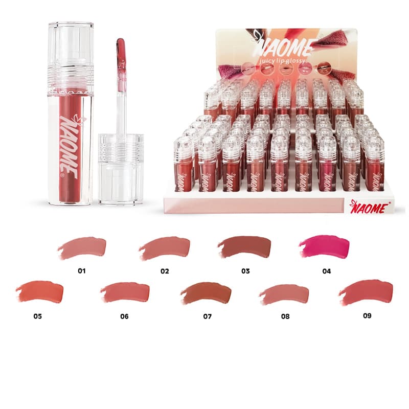 שפתון סבון נוזלי נעומי NAOME JUICY LIPGLOSSY