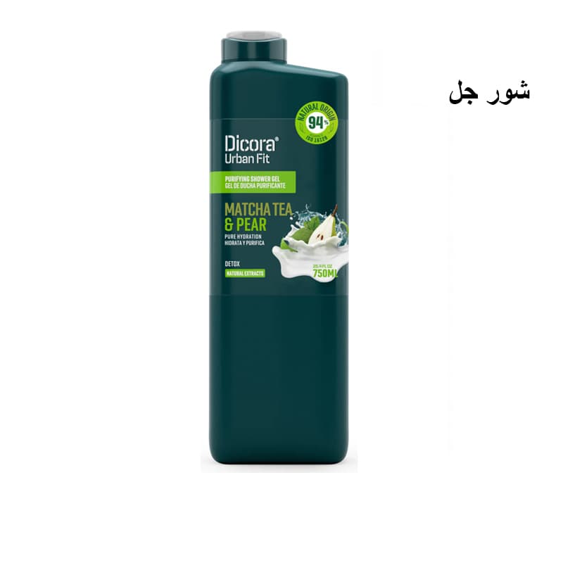 ג'ל רחצה דיקורה DICORA SHOWER MATCHA & PEAR 750 ML
