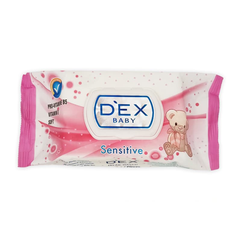 מגבונים מבושמים דקס DEX BABY SENSITIVE 72 PCS