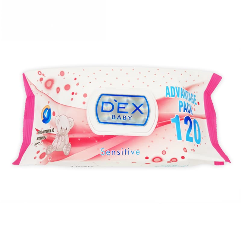 מגבונים מבושמים דקס DEX BABY SENSITIVE 120 PCS