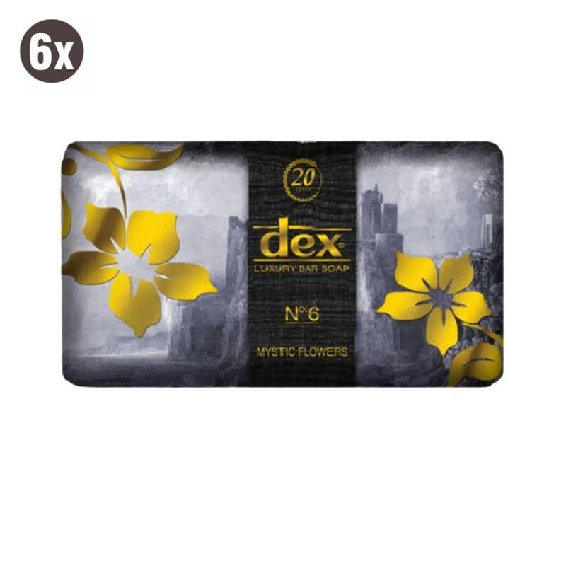 סבון אבן דקס ורדים DEX MYSTIC FLOWERS SOAP 6 PCS