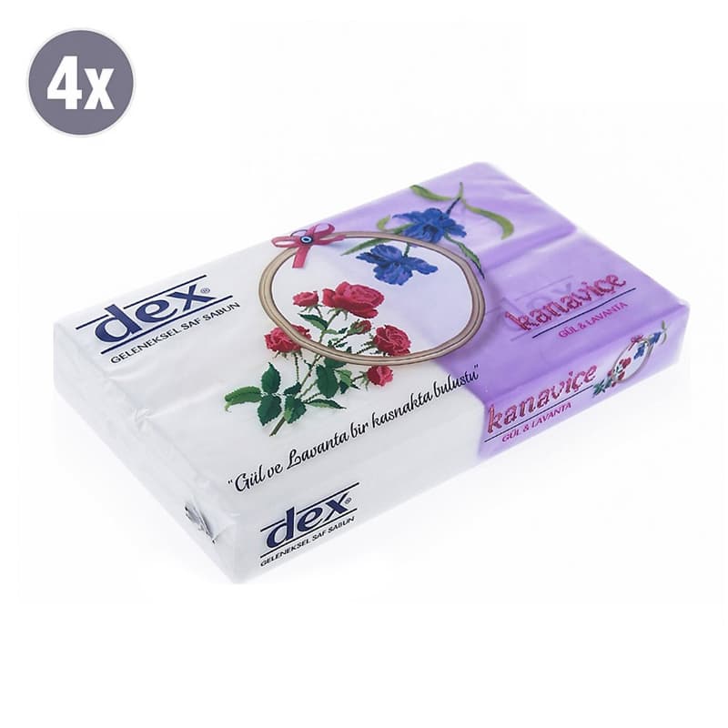 סבון אבן דקס לבנדר DEX LAVENDER SOAP 4PCS