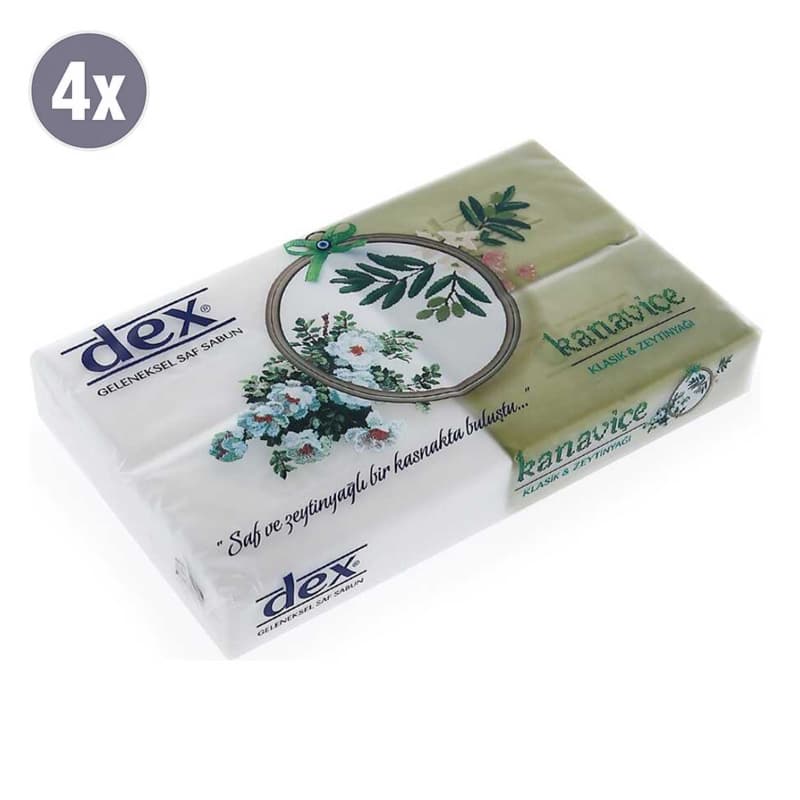 סבון אבן דקס שמן זית DEX OLIVE OIL SOAP 4PCS