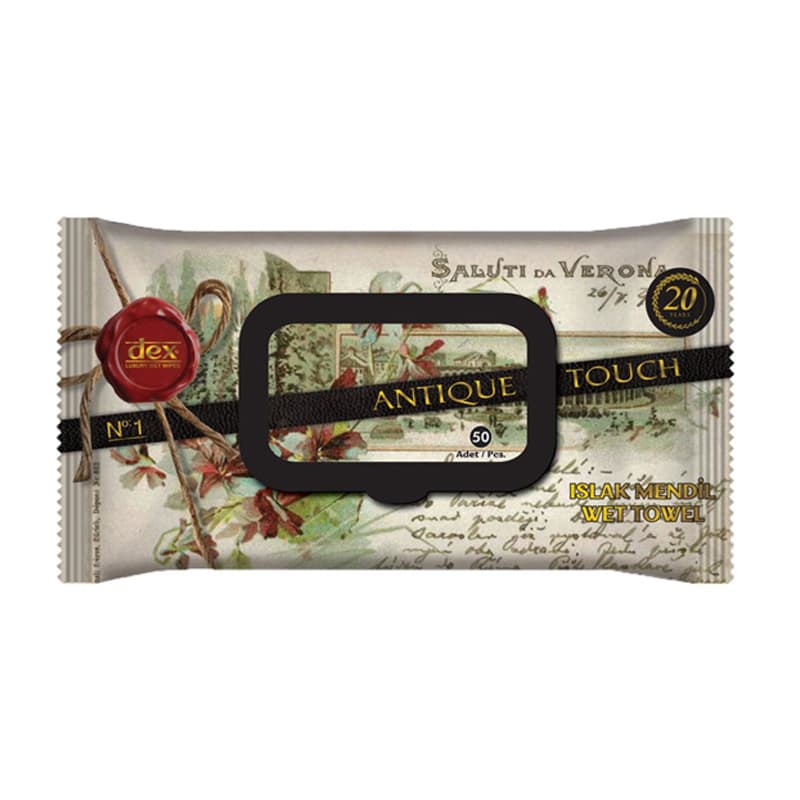 מגבונים מבושמים דקס DEX ANTIQUE 50 PCS