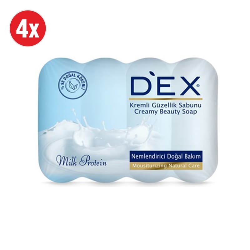 סבון אבן דקס חלב DEX MILK SOAP 4PCS
