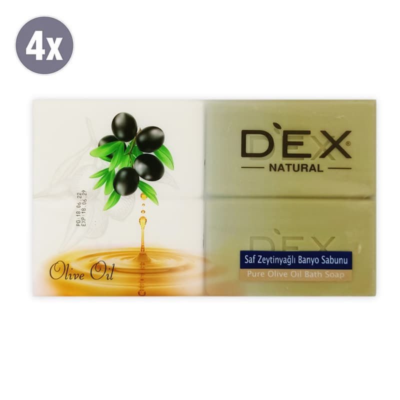 סבון אבן דקס זית שחור DEX OLIVE OIL SOAP 4PCS