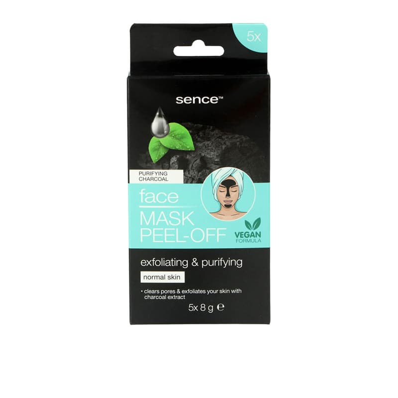 מסכה פנים סנס SENCE CHARCOAL PEEL OFF MASK 5*8G