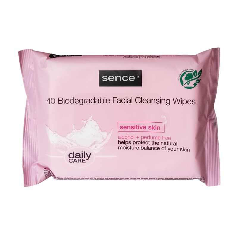 محارم مزيل مكياج سينس SENCE SENSITIVE WIPES 40 PCS
