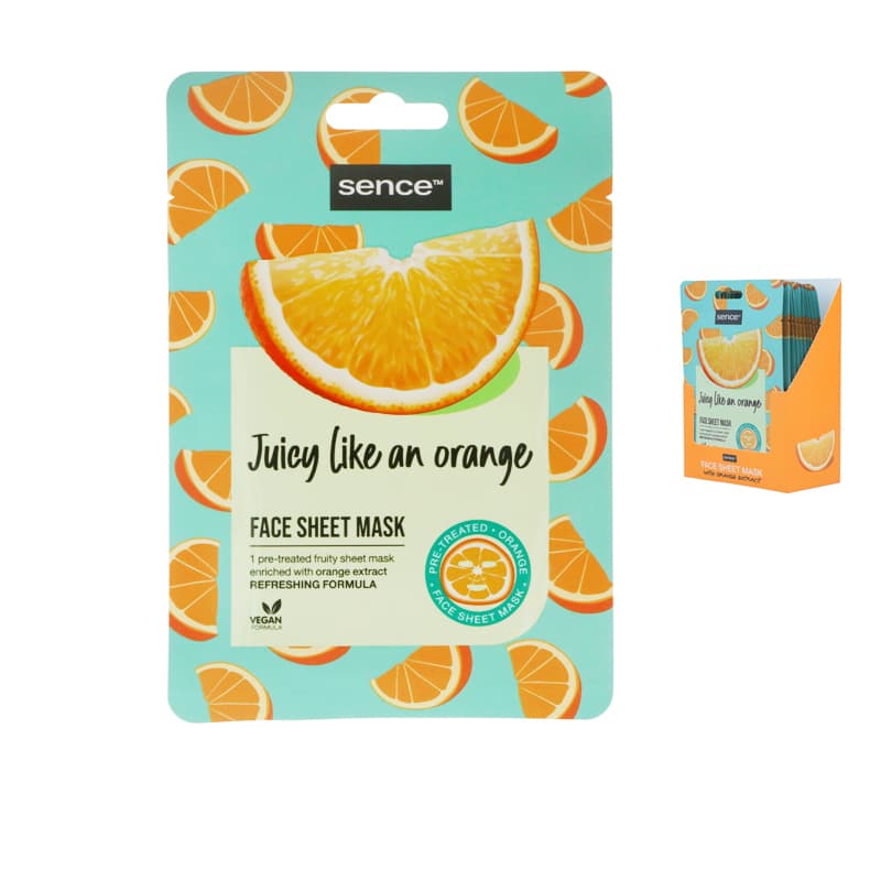 SENCE FACIAL SHEET ORANGE 20ML