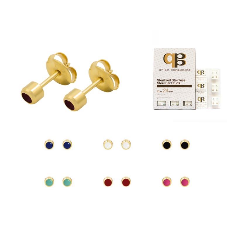 עגילים רפואיים QPP STERILIZED STAINLESS RM13W