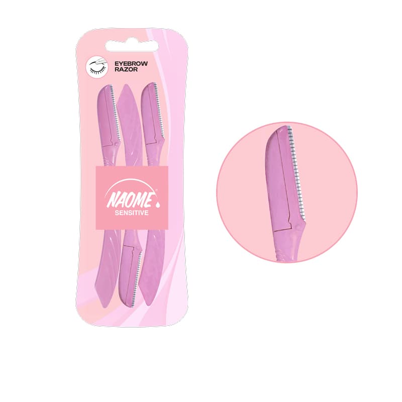 NAOME SESITIVE EYEBROW RAZOR 3PCS