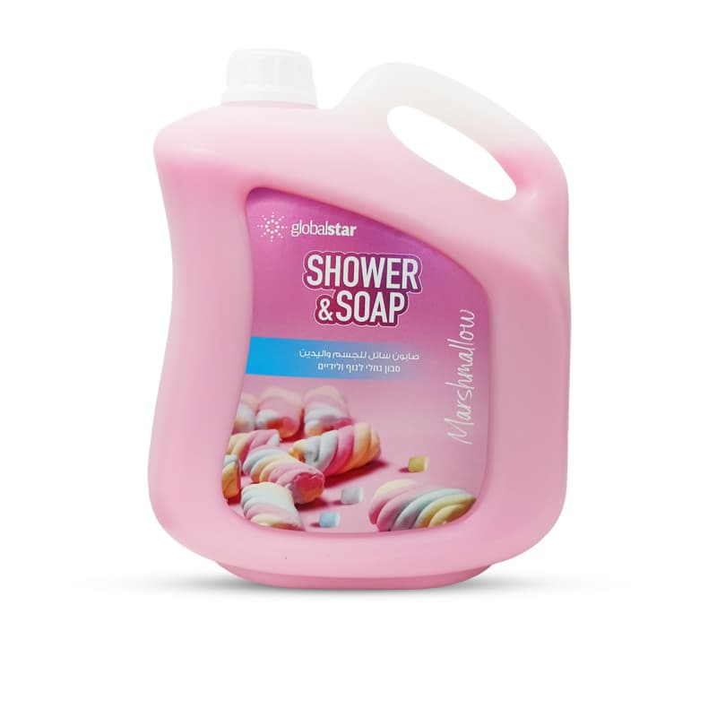 ג'ל רחצה גלובל מרשמלו GLOBAL SHOWER GEL 4 L