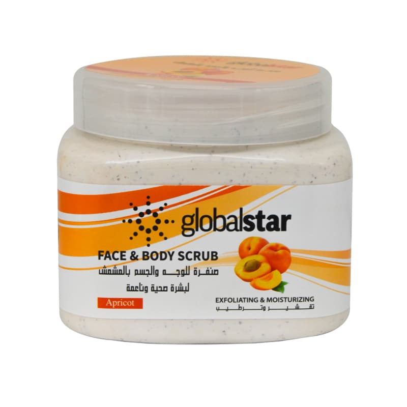 פילינג פנים גלובל סטאר مشمش GLOBAL STAR SCRUB 500ML