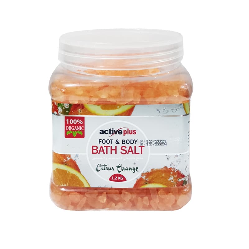 מלח אקטיב לאמבטיה ACTIVE PLUS ORANGE 1.2KG