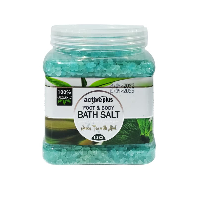 מלח אקטיב לאמבטיה ACTIVE PLUS GREEN TEA 1.2KG