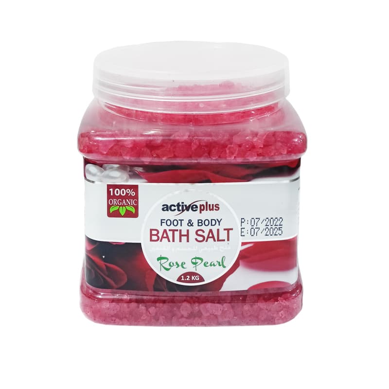מלח אקטיב לאמבטיה ACTIVE PLUS ROSE SALT 1.2KG