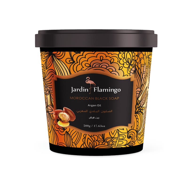 סבון מרוקאי ג'רדן JARDIN FLAMINGO ARGAN OIL 500 G