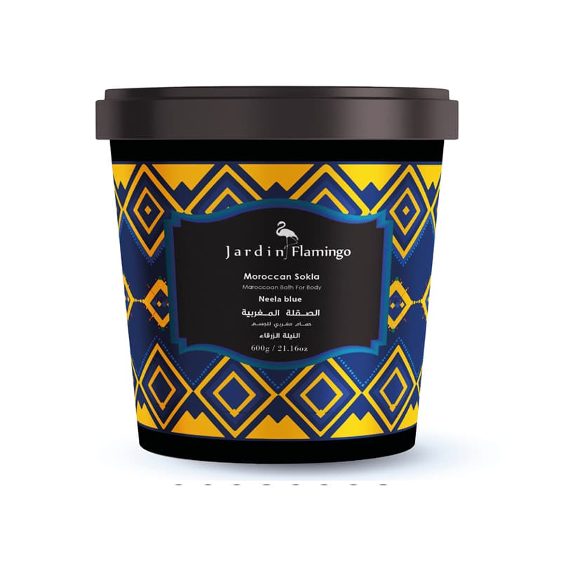 אמבט מרוקאי ג'רדן JARDIN FLAMINGO NEELA BLUE 600 G