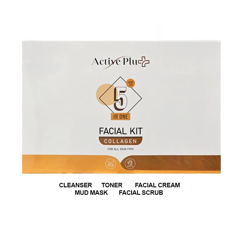 חבילה אקטיב ACTIVE PLUS FACIAL KIT COLAGEN 5PCS