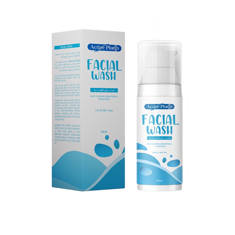 غسول وجه اكتيف ACTIVE PLUS FACIAL WASH 250ML