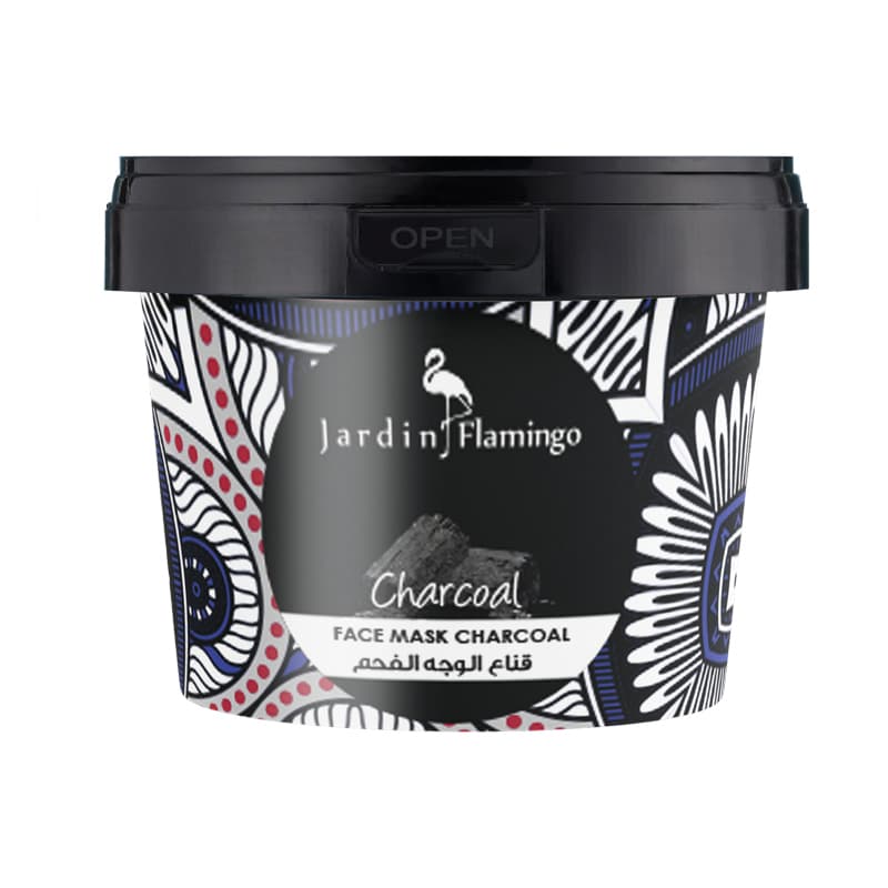 מסכה פנים ג'רדן פחם JARDIN FLAMINGO CHARCOL400G