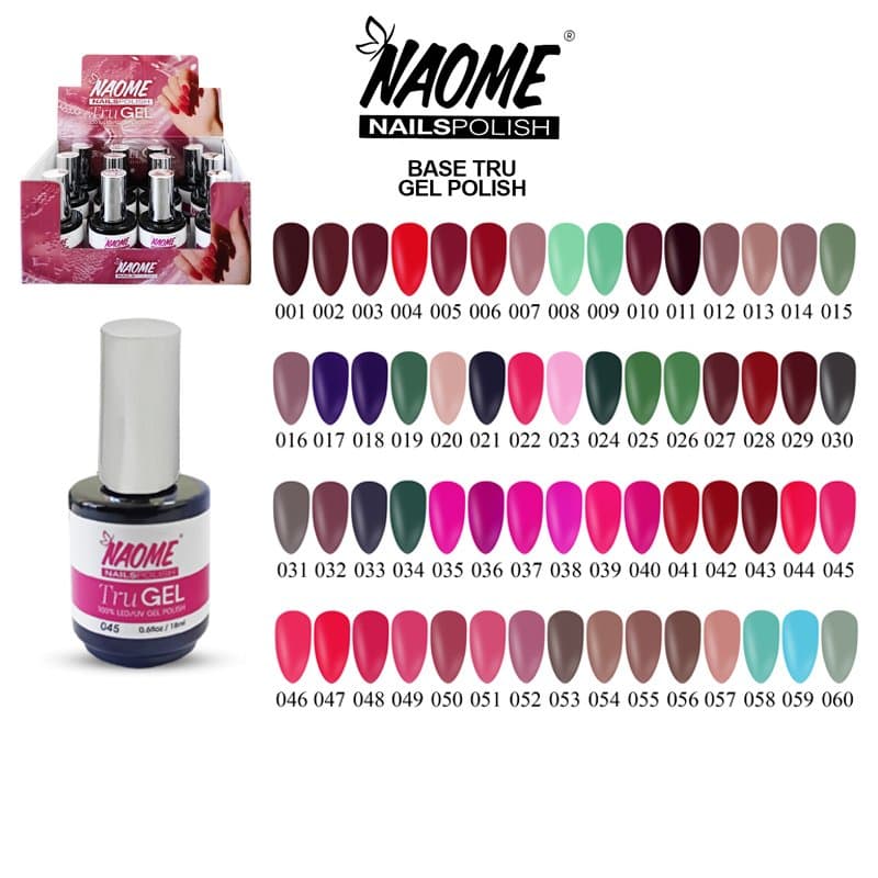לק נעומי בייס טרו NAOME BASE TRU GEL POLISH 18ML