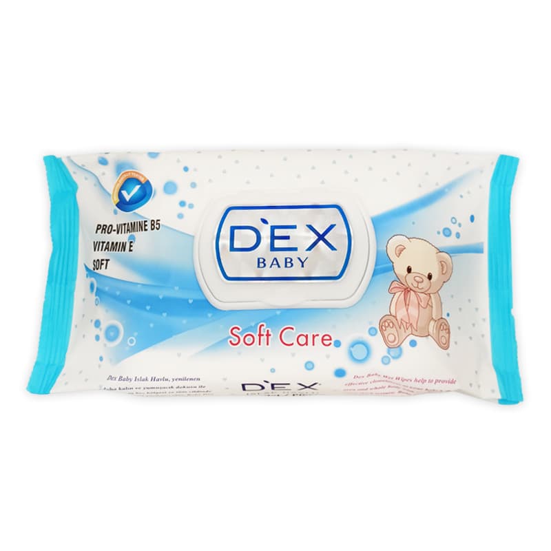 מגבונים מבושמים דקס DEX BABY SOFT CARE 72 PCS