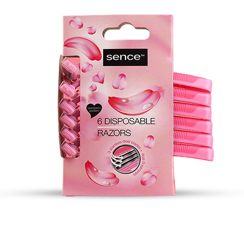 סכיני גילוח סנס לנשים SENCE RAZORS FOR WOMEN 6PCS