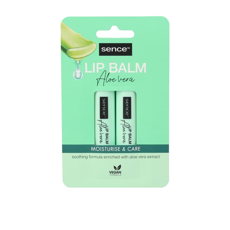 שפתון שפתיים סנס SENCE ALOE VERA LIP BALM 2*4.3GR