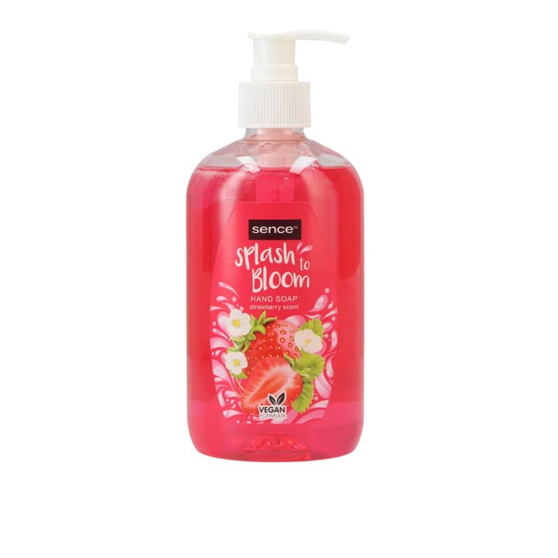 סבון נוזלי ידיים סנס SENCE SPLASH STRAWBERY HAND SOAP 500ML