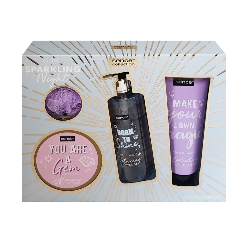 סט סנס לטיפוח הגוף SENCE SPARKLING CARE 4PCS