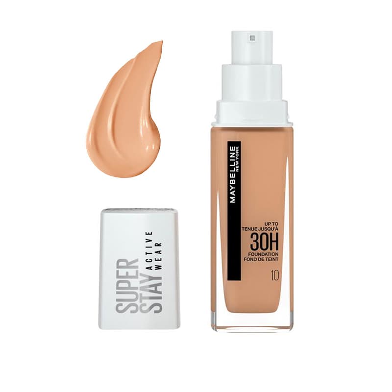 מייקאפ מייבלין סופר סטיי MAYBELLINE ACTIVE WEAR NO 10