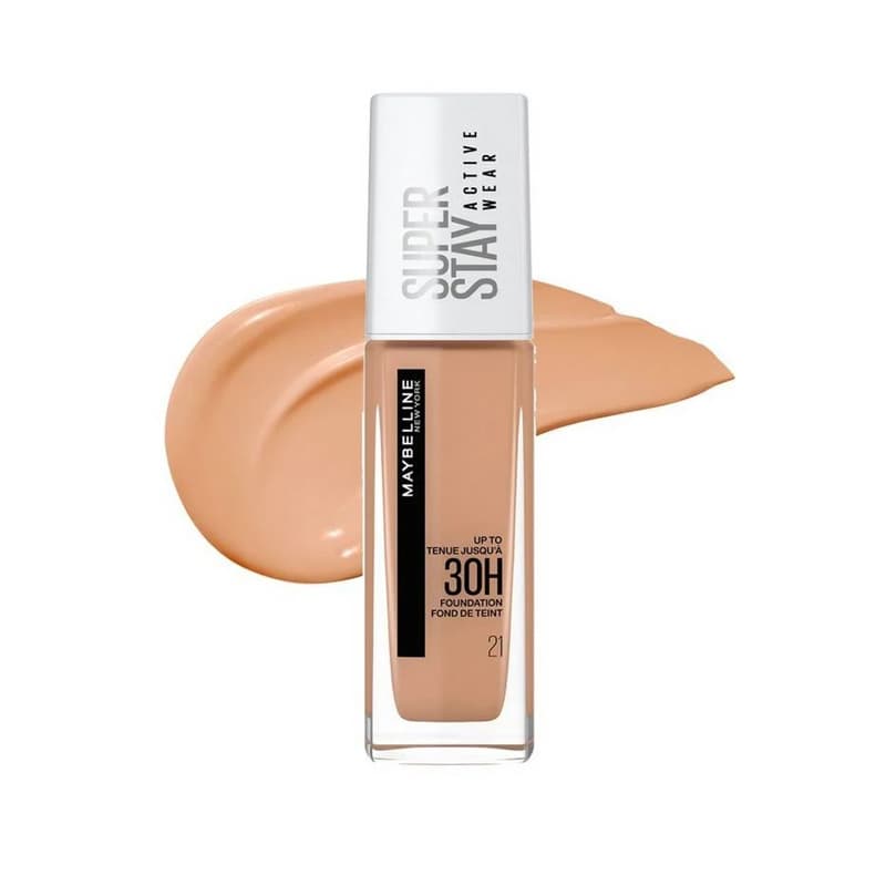 מייקאפ מייבלין סופר סטיי MAYBELLINE ACTIVE WEAR NO 21