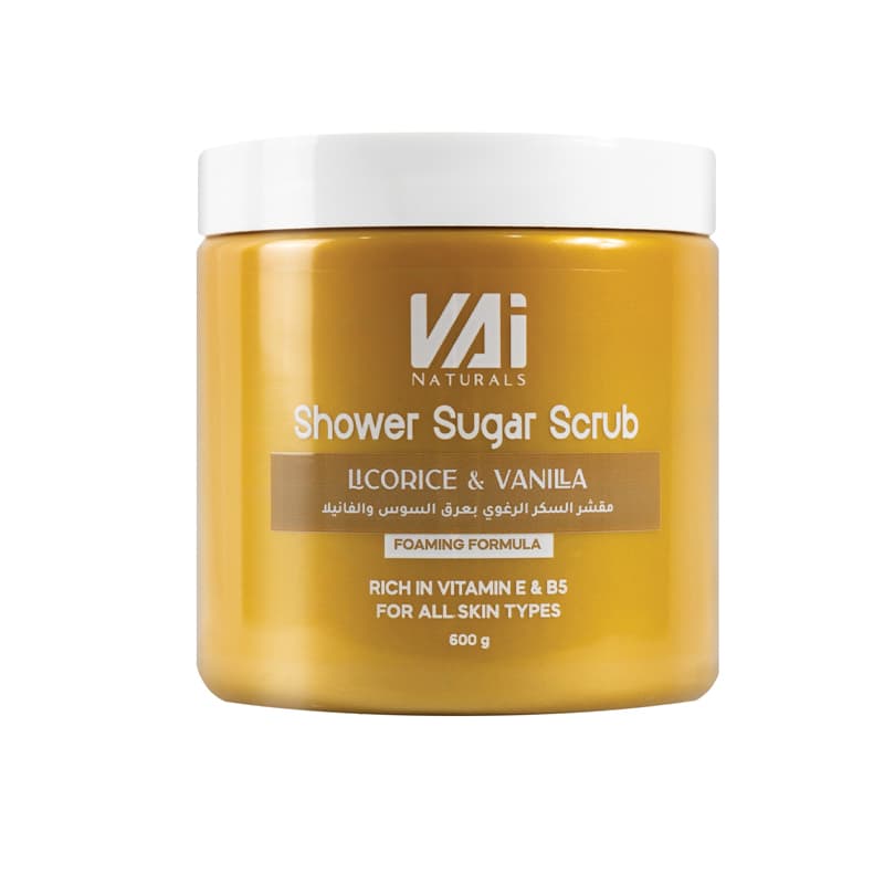 פילינג סוכר פאי VAI SHOWER SUGAR LICORICE & VAN 600G