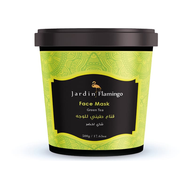 מסכה חימר ג'רדן JARDIN FLAMINGO GREEN TEA 500 G