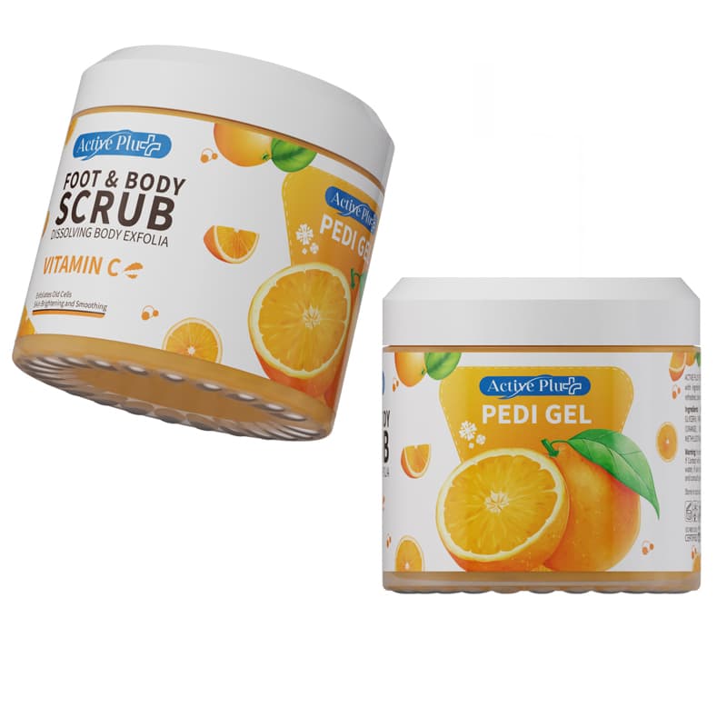 ג'ל פילינג אקטיב ACTIVE FOOT&BODY SCRUB ORANGE 600G
