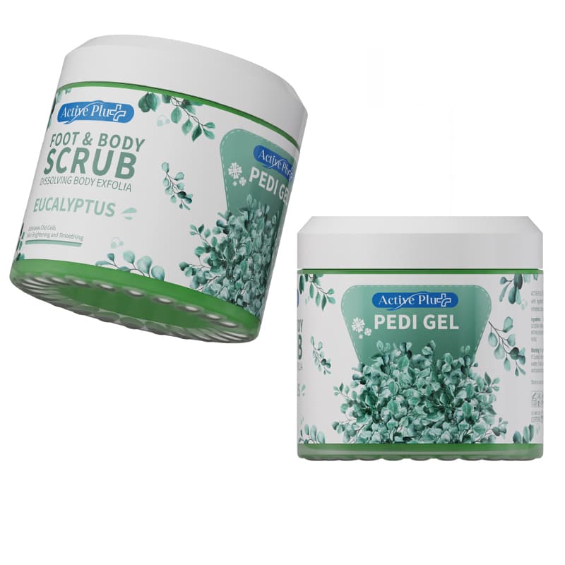 ג'ל פילינג אקטיב ACTIVE FOOT&BODYSCRUB EUCALYPTUS 600G